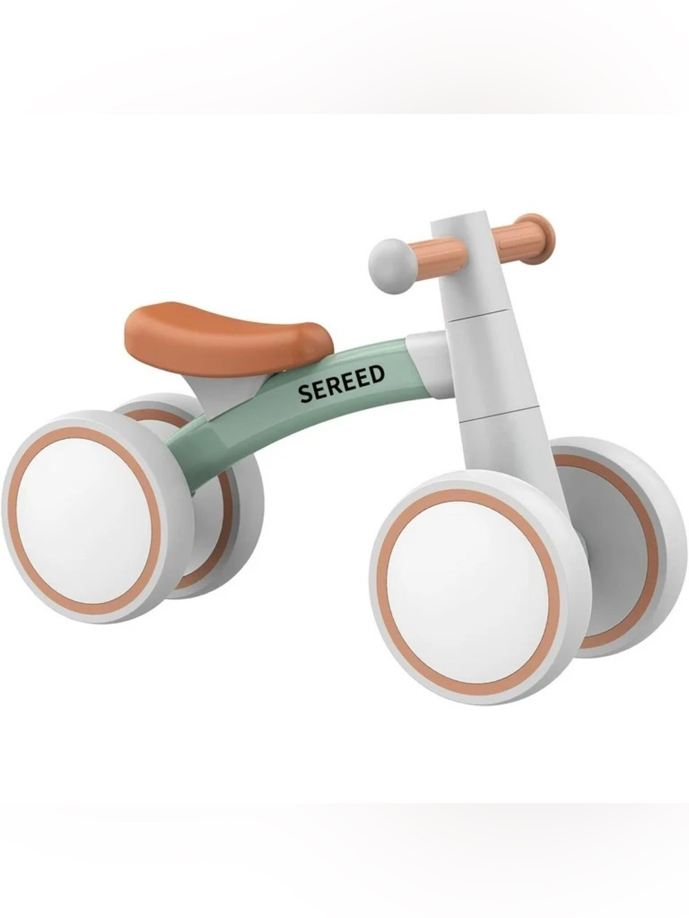 Sereed Toddler Balance Bike in Green and Tan